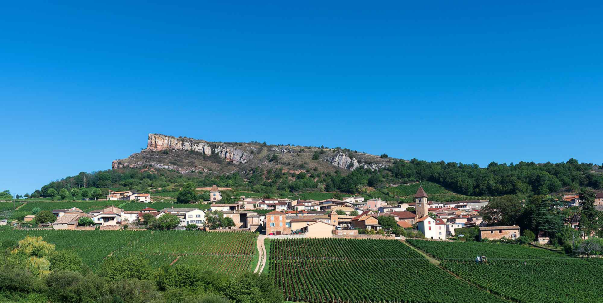 the village of vergisson near macon burgundy